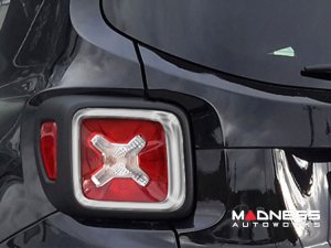 Jeep Renegade Inner Taillight Trim Pieces - Chrome 2015-2024 Jeep Renegade Inner Taillight Trim Pieces - Chrome 2015-2024